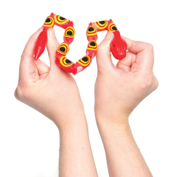 Jointed Wiggly Snakes Perfekte gaver for barn å leke med (pakke med 8)