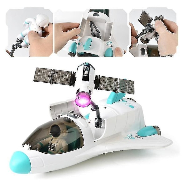 Gutte romrakettmodell leketøy spray romskipdrakt romflygende tallerken dekorasjon leketøy（oransje）