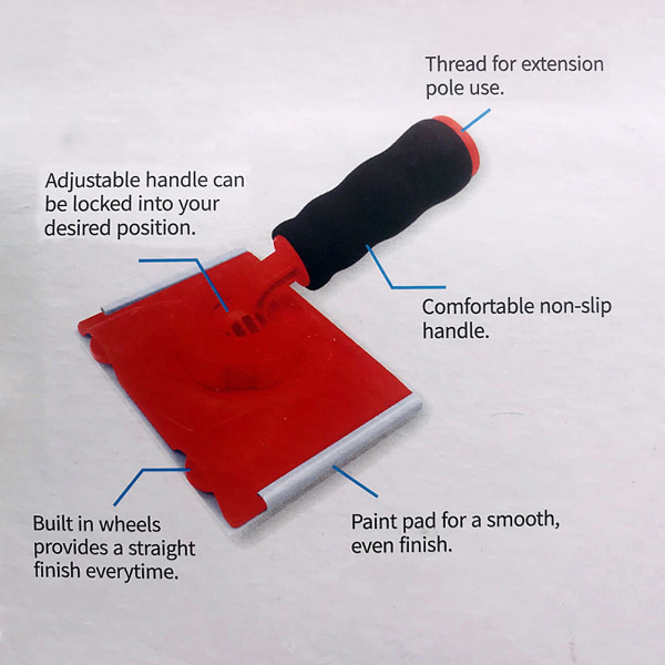 Professionel latex maling kantskærer børster multifunktionel væg loft hjørne malerpensel farve separator trimmer værktøj（B）