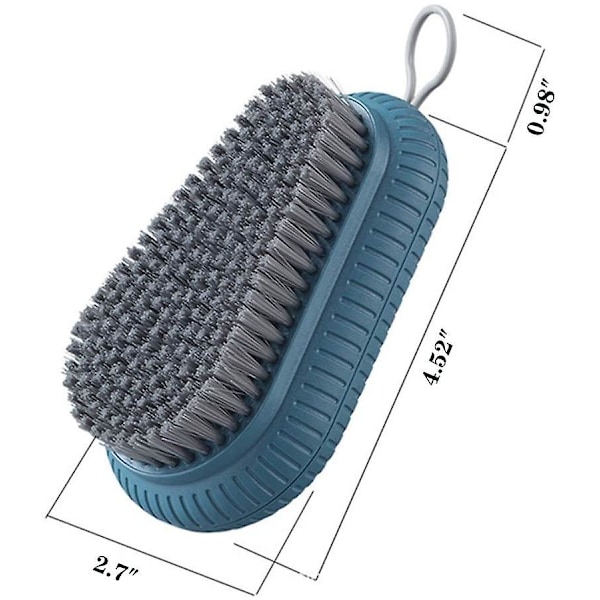 Skrubbborste, Högkvalitativ Mjuk Tvättskrubb för Kläder, Skor, Lätt att Greppa Hushållsrengöringsborstar 5,5 X 5,5 X 1,77 Cm