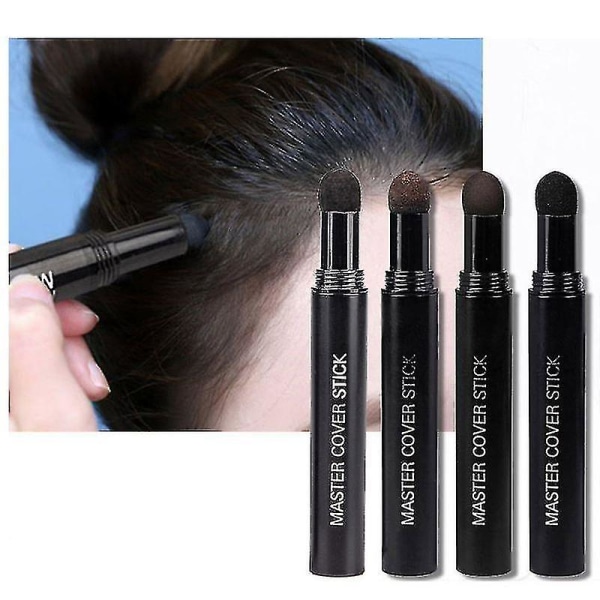 Hairline Concealer Pen Control Hair Root Edge Blackening Cover välittömästi Harmaat Valkoiset Hiukset Natural Herb Hair Peitekynä (Tummanruskea)