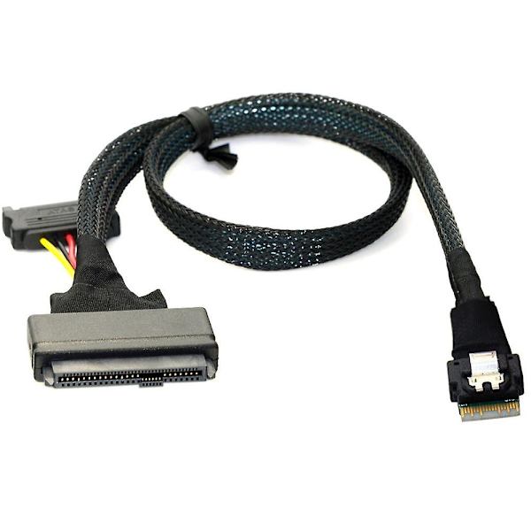 Kompatibel Sff-8643 till Sff 8639 Kabel, 12gb/s Mini Sas Hd Kabel Intern Mini Sas Sff 8643 till U.2 Sff 8639 Kabel