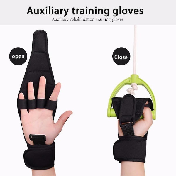 Justerbar finger Anti-spasticitet Rehabiliteringshandsker Auxiliary Training Handske