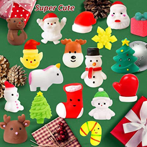 24 st julkalender blindbox avlastande klämleksaker grossist nyhet jul avlastning (slumpmässig stil)