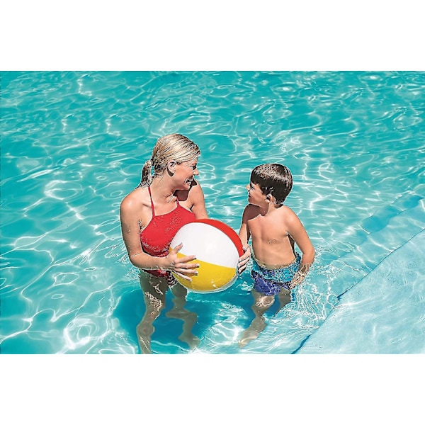 3-delad uppblåsbar panelstrandboll för poolparty strandfödelsedagspresent (20 tum)