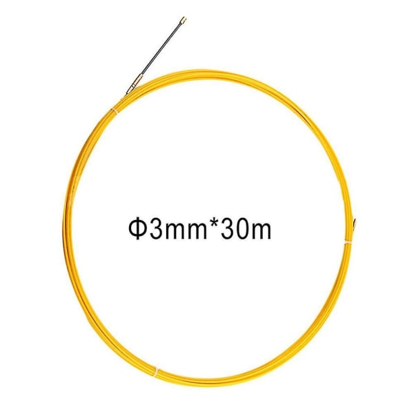 10/20/30 m 3 mm glasfiberkabel skjutavdragare Kanalorm Rodder Fish Tape Wire (30M)