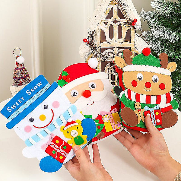 Julgodispåse Barn Diy Handgjorda Hantverksset Förskola Hantverksleksaker Material