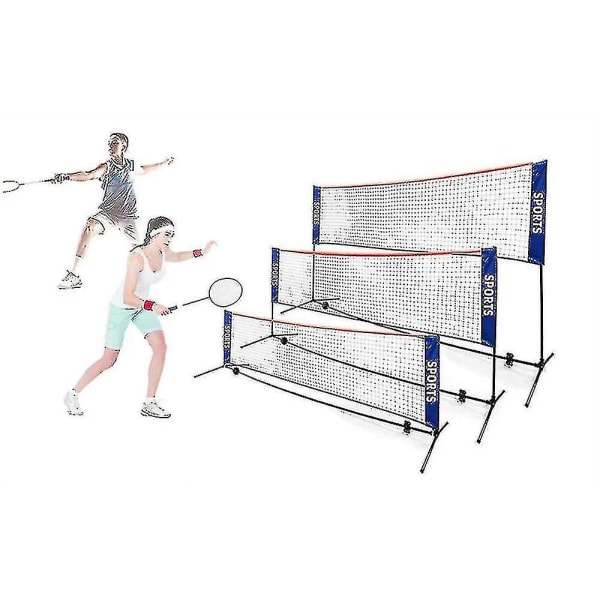 Bærbart sammenklappeligt 3m 4m 5m 6m Tennisnet Badmintonnet