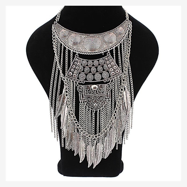 Krage Halskjeder Anheng Overdrevet Vintage Maxi Choker Statement Boho Dame Smykker