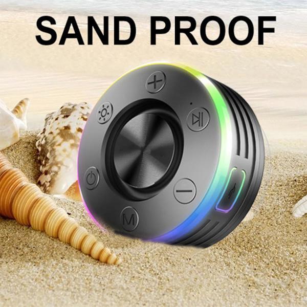 5.2 Adsorberbar RGB Badrum Bluetooth Audio HIFI Hög Ljudkvalitet 7 Nivåer Och Stöttålig Inbyggd FM