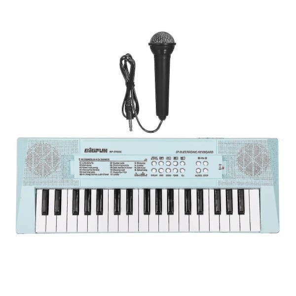 Elektronisk piano med minikeyboard Elektronisk klaviatur med 37 tangenter Piano barnepiano (blått)