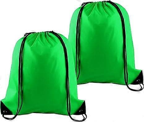 2 st Dragkedje Ryggsäckar Cinch Sack Bulk String Ryggsäck Förvaringsväska