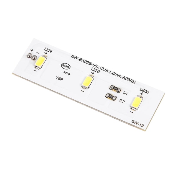 For kjøleskap LED-lysstrimmel erstatning for Electrolux kjøleskap ZBE2350HCA SW-BX02B reparasjonsdel（Hvit）