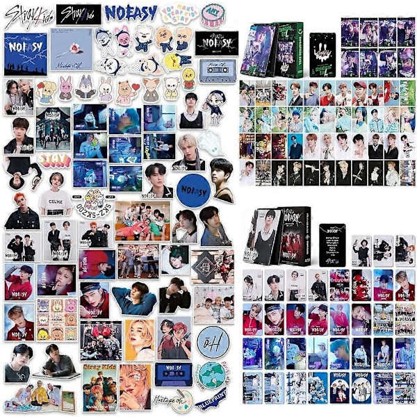 Kpop Stray Kids Klistermärken Fotokort Set Pack 96 st Vinyl Vattentäta Klistermärken 108 st Album Foto Lomo Kort Poster