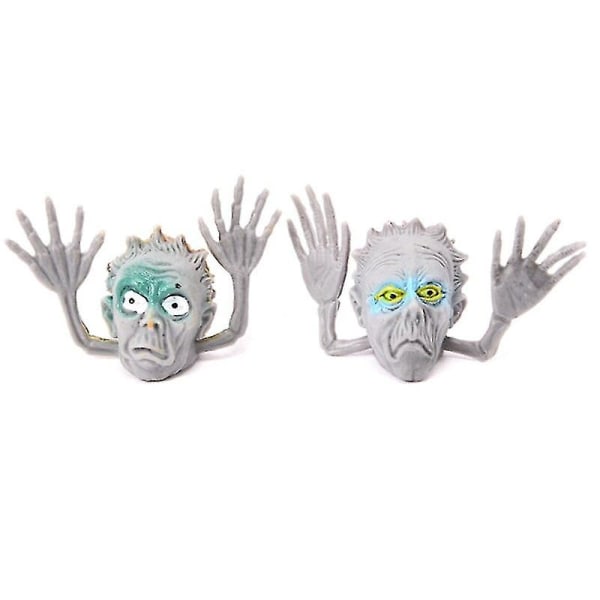 6 stk Little Monster Finger Dukker Legetøj Mini Spøgelseshoved Zombie Fortælle Dukker Håndlegetøj Halloween interaktiv gave til børn