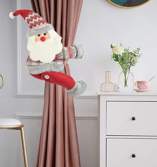 Juldocka Gardinknapp Santa Claus