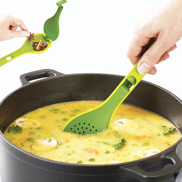 Blå kryddsoppa Kryddfilter Matlagningsverktyg med cover