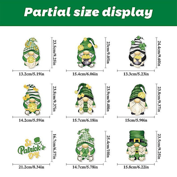 Irland St. Patrick fönsterdekaler fyrklöver semesterfest köpcentrum butik fönsterdekoration fönsterdekaler