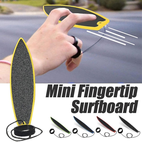 5 Pack Finger Surfboard - Mini Gribebræt Legetøj - Surf The Wind Board til børn Teenagere Voksne og surfere - Surf hvor som helst når som helst
