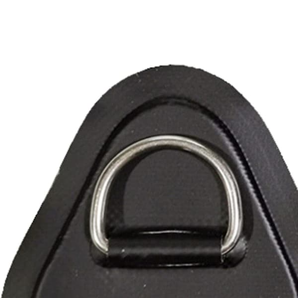6 st rostfritt stål kajak D-ring spänne cirkulär D-ring PVC-lapp för surfbräda flotte uppblåsbar båt