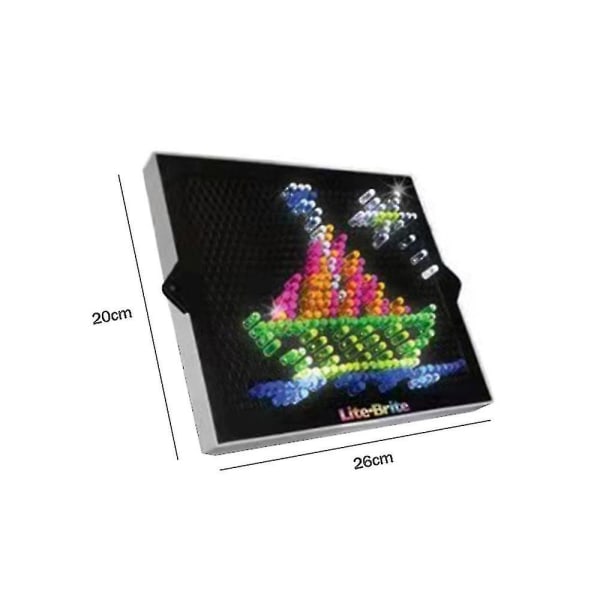 Light Up Board Set Magic Diy Led Pixel Lights Picture Tablettleksaker för barn presenter