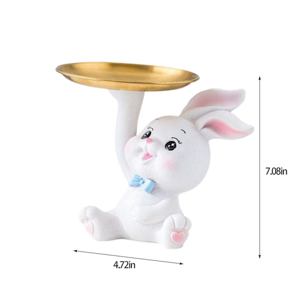 Påskebordpynt - Vakker glassbordpynt - Påskeharepynt eierfarben ostern