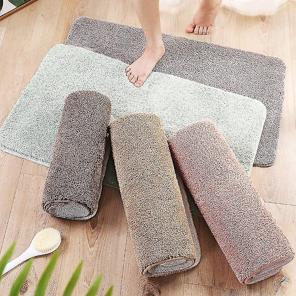 Bekväm badrumsmatta i mikrofiber, halkfri badrumsmatta, absorberande badrumsmatta
