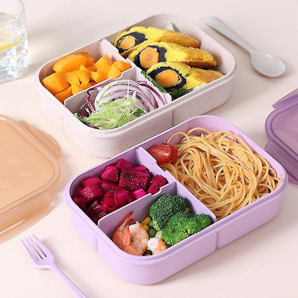 Bentobox, Lunchbox för Barn, Läckagesäker Lunchboxbehållare, Moms Choice Lunchbox för Barn, BPA-fri och Utan Kemiska Färgämnen Bentobox för Barn, Mikrovågsugnssäker