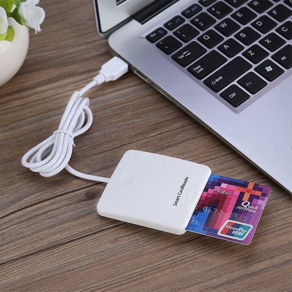 Square Card Reader, USB kannettava Smart Chip Reader Full Speed ​​??IC Mobile Bank -luottokortinlukija__Newway