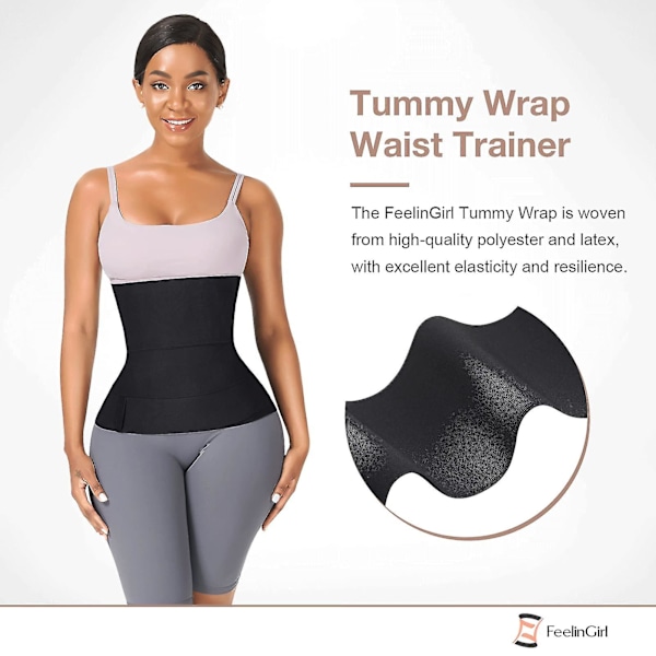 Midjetränare för Kvinnor Sauna Trimmer Bälte Mage Wrap Plus Size