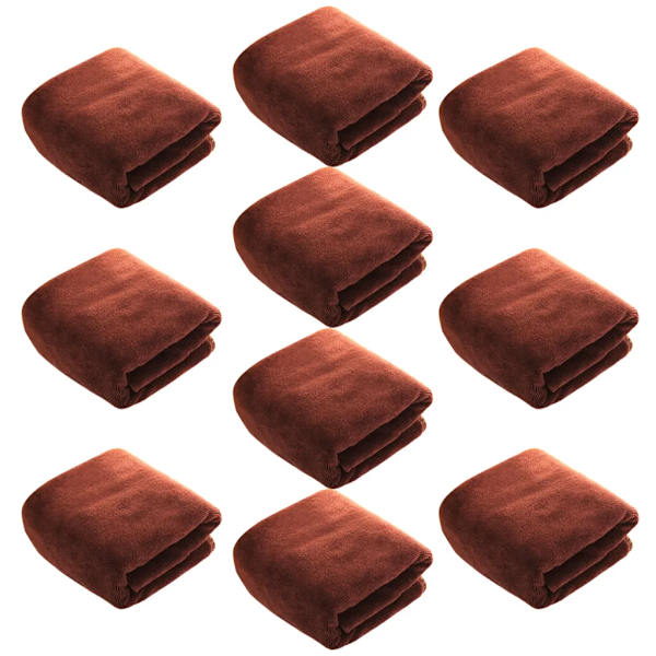Mjuka och lätta mikrofiberhanddukar, mikrofiberbadhandduk, superabsorberande sport handduk, (brun)