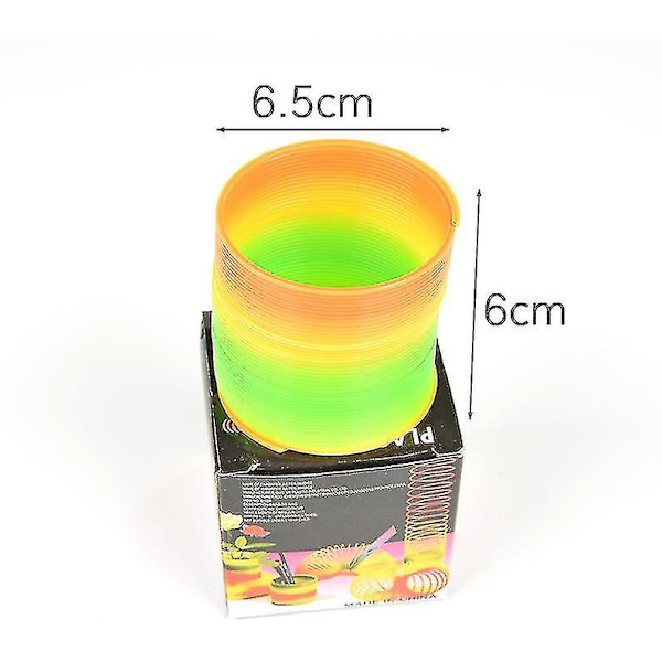 3 st Rainbow Coil Spring Slinky Leksak Jätte Klassisk Nyhet Plast Magisk Fjäder Leksak