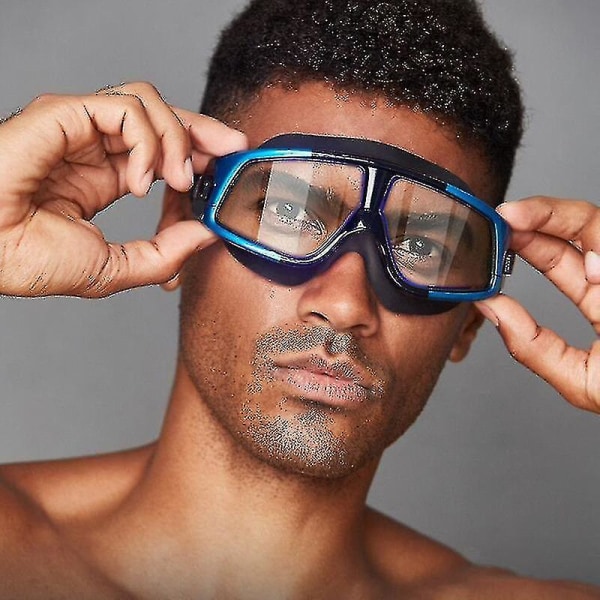 Svømmebriller Nærsynethed Vandtæt anti-dug spejl med dioptri Sports Justerbar læsedragt til mænd og kvinder Acetatfiber