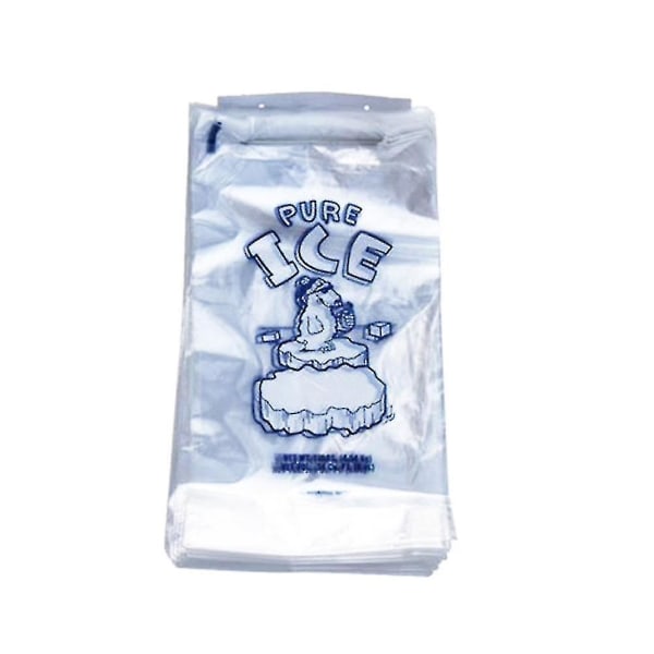 100 stk. Ispose med snoretræk Punkteringssikker engangs genanvendelig frysepose