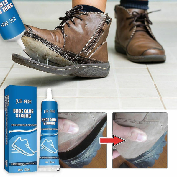 1/2/3 stk skolim Sko-reparerende klæbende skomager Vandtæt Universal Stærk Sko Fabrikslæderlim Reparation 50ml Super Shoes Lim (3 stk)