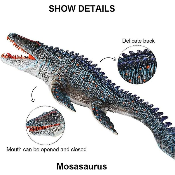 Simulaatio dinosaurusmalli vedenalainen mosasaur merikuningas muovimalli käsintehty malli lasten lelut