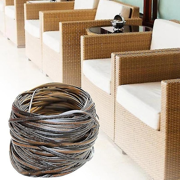 Kaffe Gradient Flad Syntetisk Rattan Flet Materiale Plast Rattan Til Strik Og Reparation Stol Fane