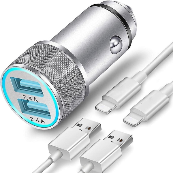 Billaddare kompatibel Kompatibel Kompatibel med Ipad, dubbla USB portar