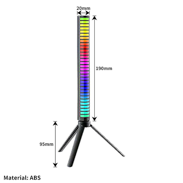 Rgb Musik Ljud App Kontroll Dj Led Ljus Bil Atmosfär Rhythm Bar Lampa