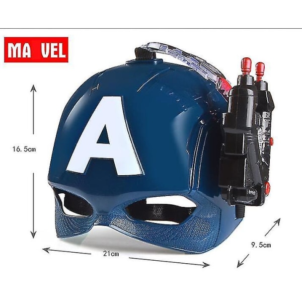 Maske, Marvel Avengers 4 Captain America Mask, Light Sound Opening Mask, Halloween For Kids