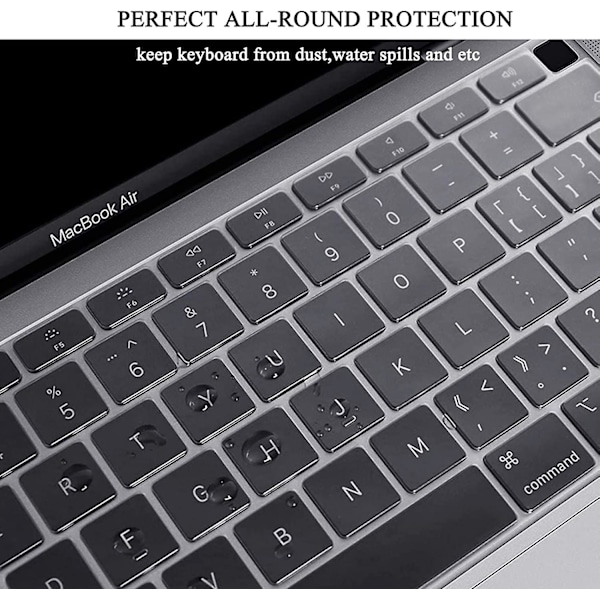 Glitter Hårt Skal Kompatibelt med Macbook Air 13 Tum Skal 2021 2020 2019 2018 M1 A2337 A2179 A1932 med Retina Display Touch ID, Skal + TPU Tangentbord