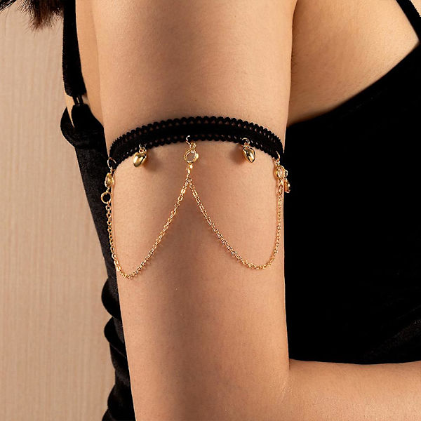 4 stycken arm manschett överarm band manschett armband armband guld armband set