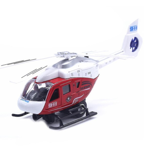 Uusi realistinen poliisihelikopterilentokone, vedä takaisin Led-musiikkimallin lasten lelukokoelma