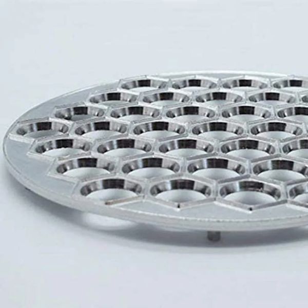 Fylld degknyteform i aluminiumlegering, 25 mm, silver