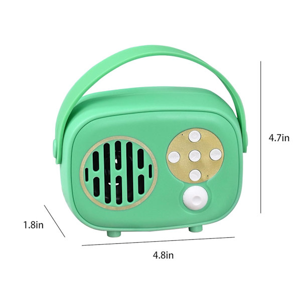 Söt typ 5.0 Mini Retro Bluetooth Audio HIFI Ljudkvalitet Handsfree-samtal Kan hållas i handen Inbyggt 400mah batteri