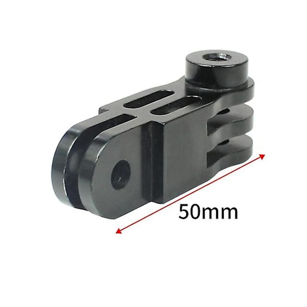 Cnc Aluminium Trevägs Pivot Arm Mount Adapter För Gopro Hero 9 8 7 6 1 2 3+ 4 5 Session /yi /sjcam /eken /sony Action Kameror（Svart lång adapter）