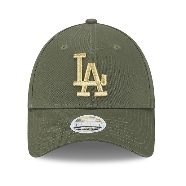 New Era 9Forty naisten cap - METALLIC Los Angeles Dodgers oliivi