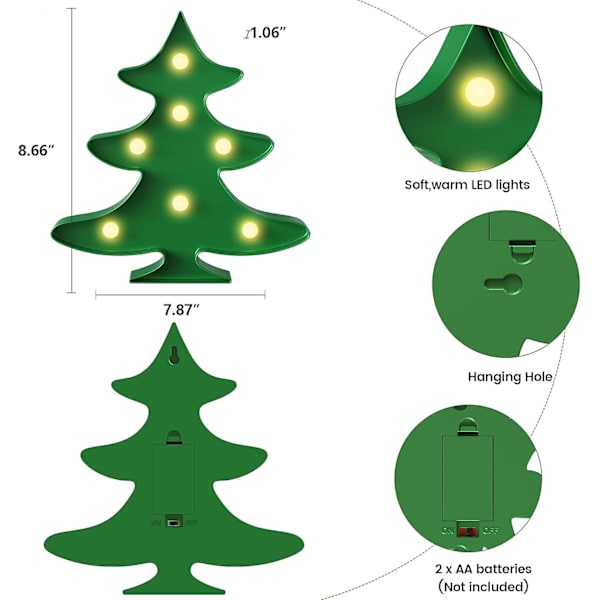 Litet Julgran med Ljus, Juldekorationer, Barnens Julgran, Barnrumsdekoration, Juldekorationer för Vägg, Bordsskiva