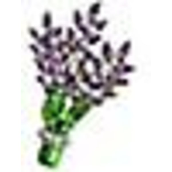 Purppura Laventelin kukka Rintaneulat Kristalli strassit Tyylikkäät Asusteet Korut Naisten Rintaneulat ja Pinssit