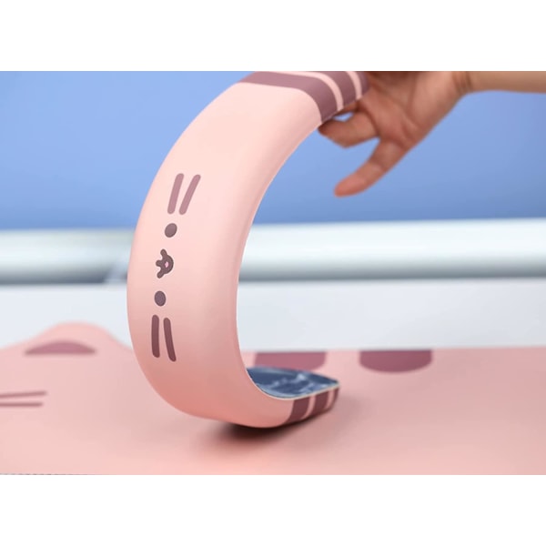 3-i-1 Spelmusmatta, tangentbordspad och skrivbordsmatta Set Söt Katt Ergonomiskt Tangentbord Handledsstöd Musmatta Handledsstöd, anime Kawaii Skrivbordstillbehör För Hemmet